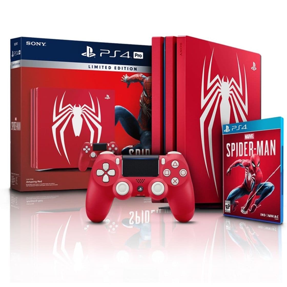 Moda Ps4 Amazing Red Spider-Man Edition 