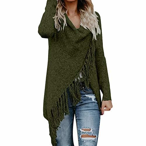 Product Cardigans Mujer otoño Invierno 2018 Kimono Suéter Rayas Mujer Chal Suéteres Flecos