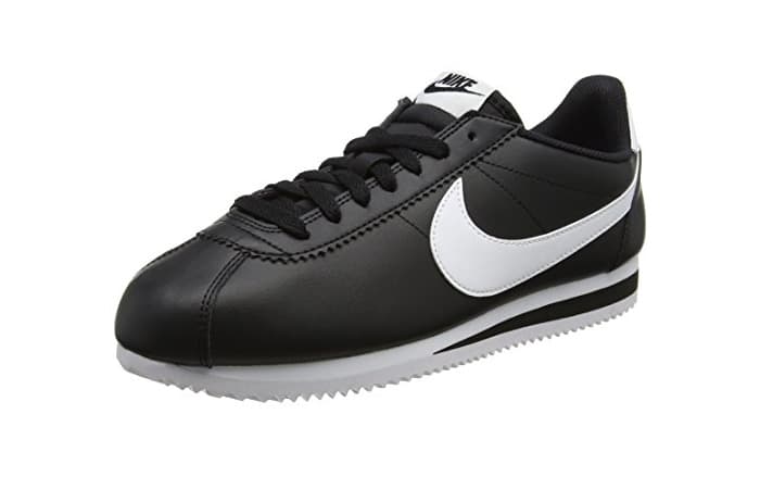 Product Nike Classic Cortez Leather, Zapatillas para Mujer, Negro