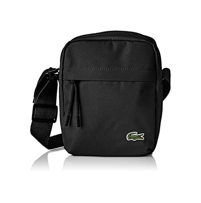 Moda Lacoste NH2102NE, Bolso Bandolera para Hombre, Black