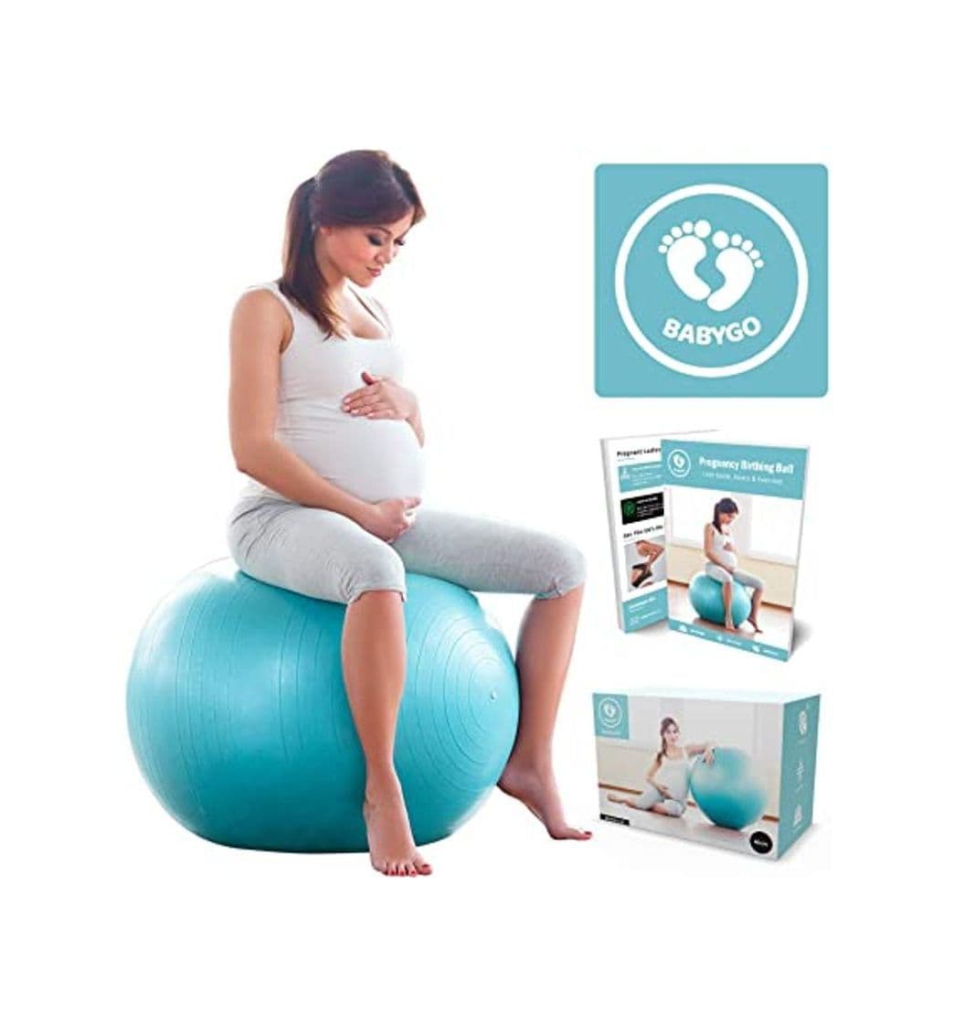 Fitness BABYGO Pelota de Pilates Embarazadas, Fitball, Ejercicio, Balón de Gimnasia Anti-Burst 1000