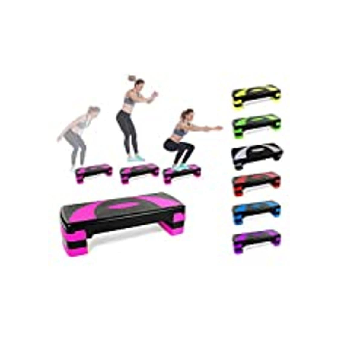 Producto Body & Mind Aerobic Step Board Elite 3-step step-bench con tapete antideslizante