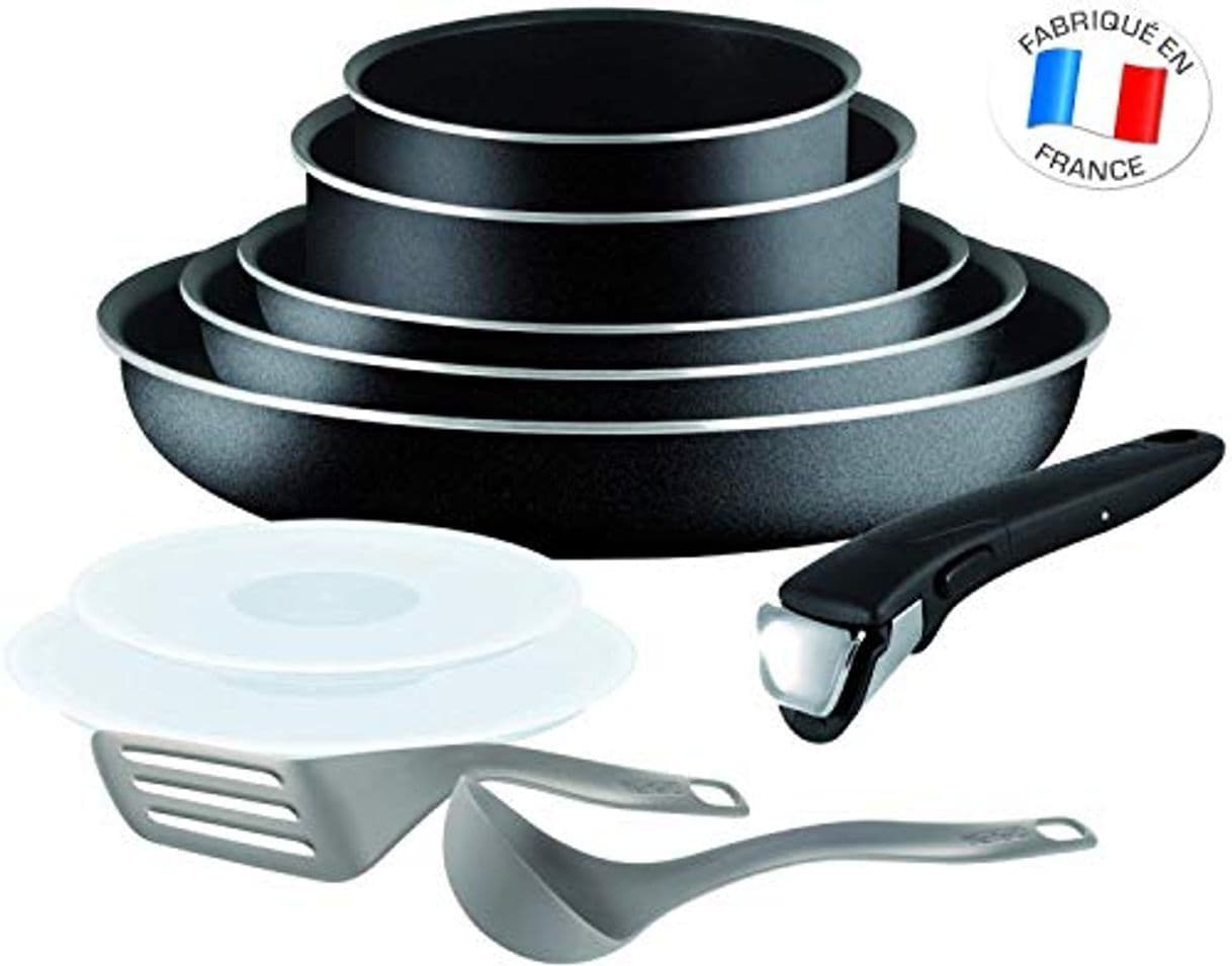 Product Tefal Essential Ingenio Juego De 10 Piezas De Sartenes Y Cacerolas Con