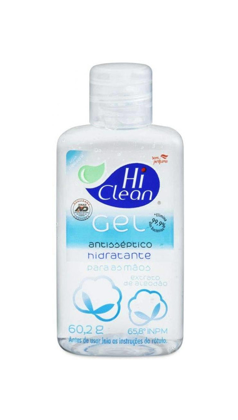 Producto Gel Antisséptico 70%, Extrato de Algodão, 60.2g