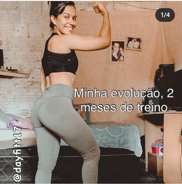 Moda Evolução com 2 meses de treinos em casa 😍