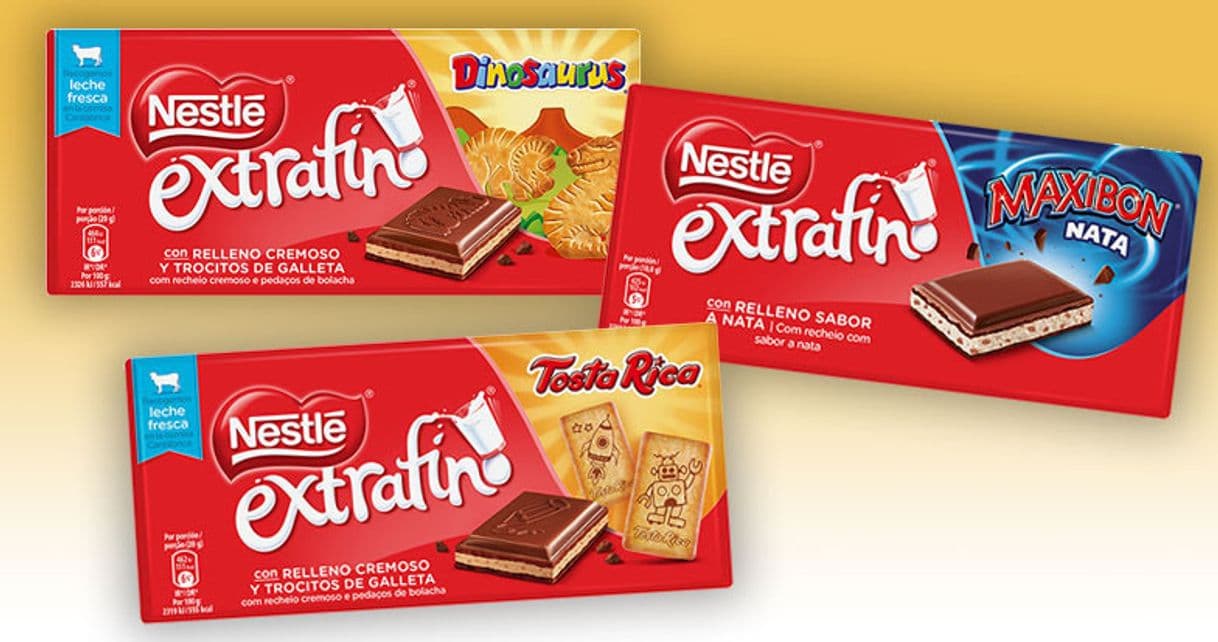 Producto Tabletas de Chocolate Nestlé