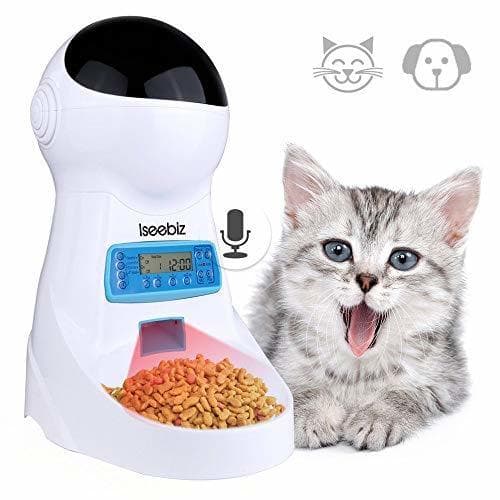 Producto Comedero Automatico Gatos Iseebiz 3 Litro Comedero Perro Tiene 4 Comidas con