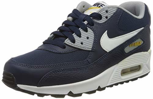 Moda Nike Air MAX 90 GS 307793-417, Zapatillas Unisex niños, Blanco