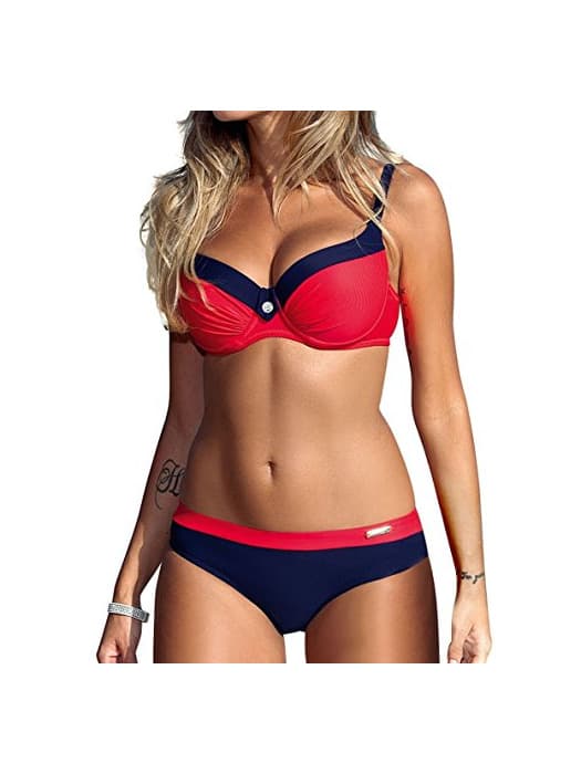 Product UMIPUBO Mujer Bikini Push-Up Acolchado Bra Trajes de Baño Tops y Braguitas