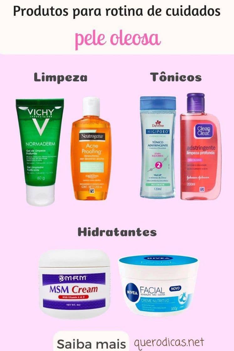 Fashion Produtos para pele oleosa e Hidratante 