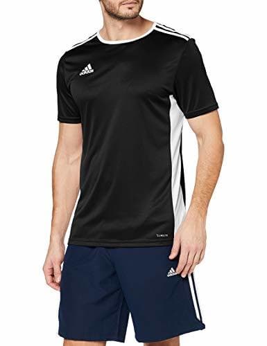 Product adidas Entrada 18 JSY Jersey de Fútbol de Manga Corta, Hombre, Negro