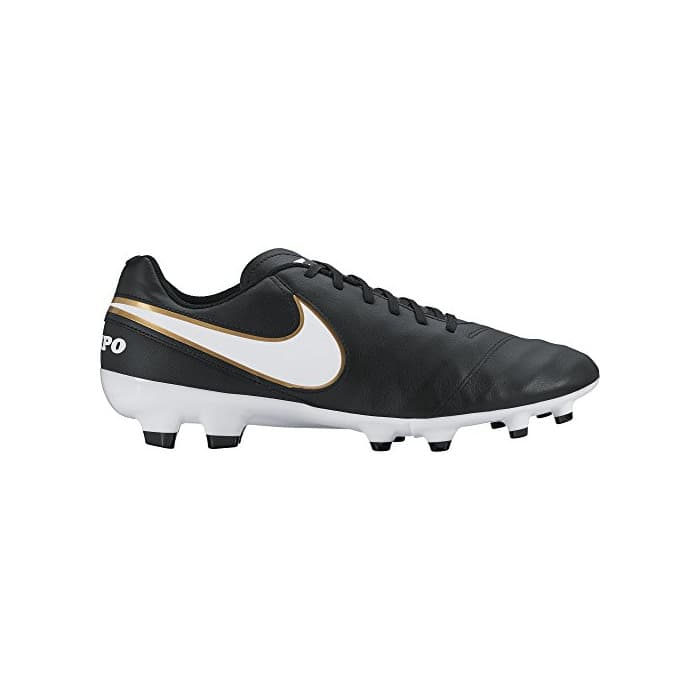 Moda Nike Tiempo Genio IILeather Fg - Botas unisex, Negro