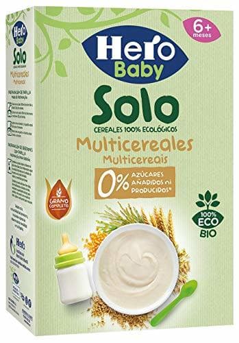 Product Hero Baby Solo Multicereales Papilla procedente de Agricultura Ecológica Pack de 6