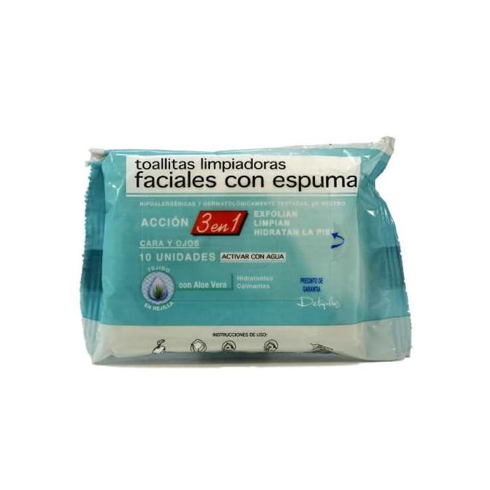 Product Toallitas limpiadoras faciales con espuma