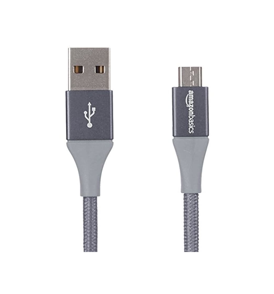 Electronic AmazonBasics - Cable USB 2.0 A a micro USB B con trenzado