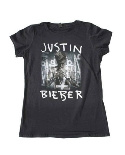 Moda Justin Bieber Purpose Album Cover Juniors T-Shirt 