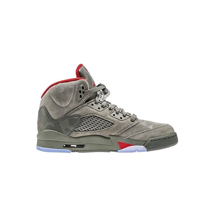 Moda Nike Calzado Hombre Air Jordan 5 Retro GS EN Gamuza Marrón Oscuro