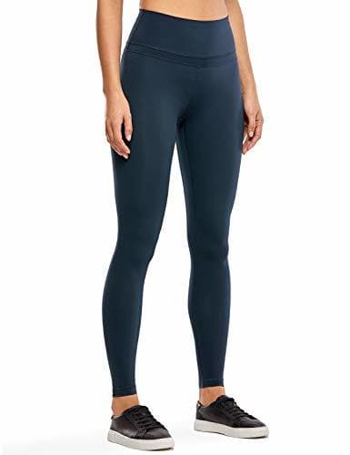 Fashion CRZ YOGA Mujer Mallas Deportivo Pantalón Elastico para Running Fitness-71cm True Navy