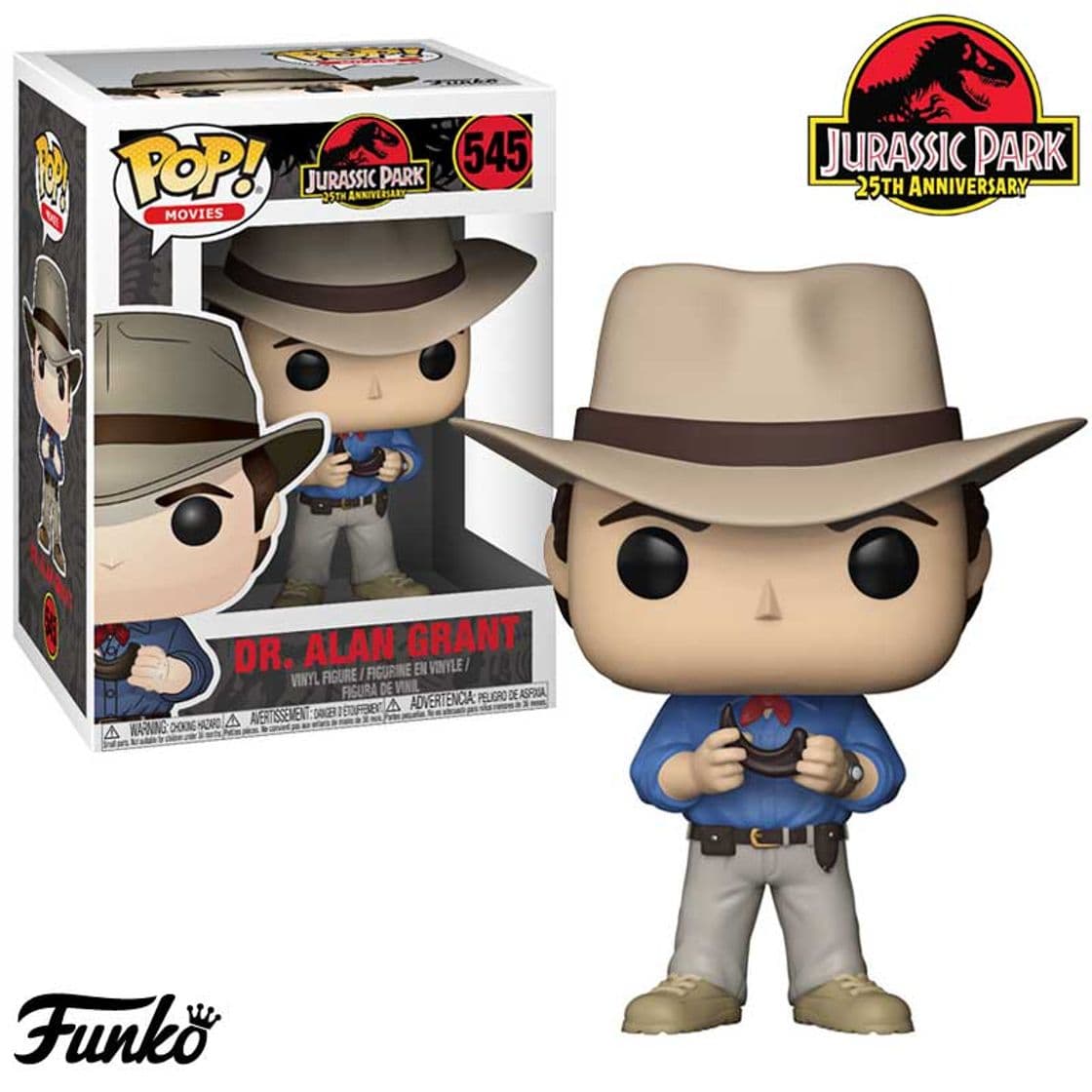 Fashion Funko de Alan Grant, de Jurassic Park (edición aniversario)