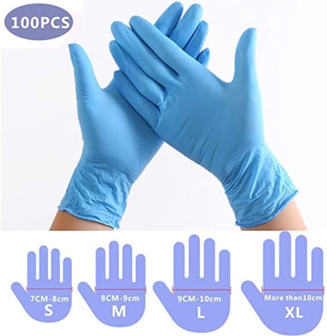 Product Guantes de nitrilo transparente Guantes libres de látex sin polvo Limpieza Guantes