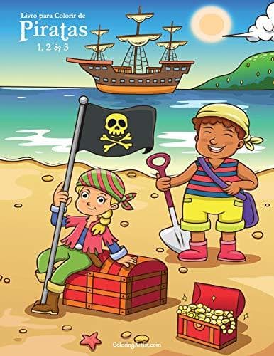 Libro Livro para Colorir de Piratas 1