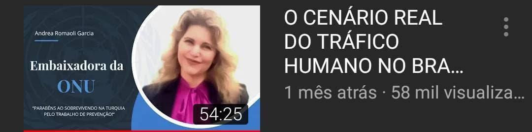 Fashion Embaixadora da ONU e o tráfico humano