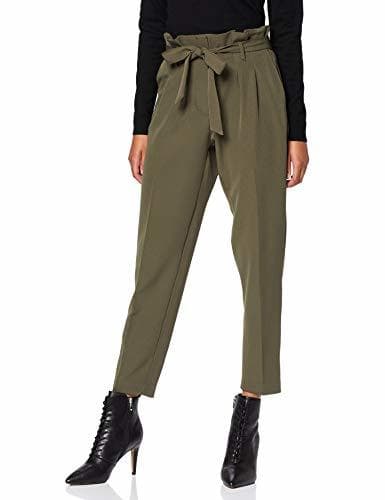 Product New Look Vicky Highwaist Paperbag Pantalones, Verde