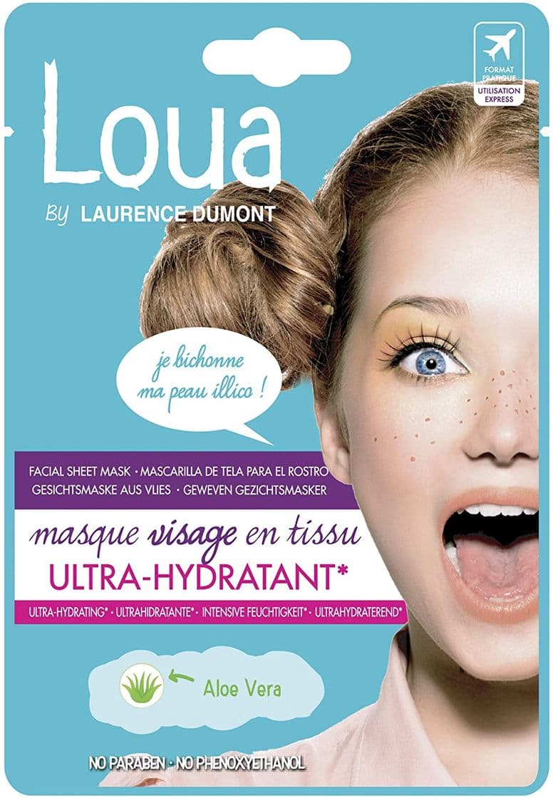 Product Loua Masque Visage en Tissu Ultra Hydratant à l'Aloe Vera