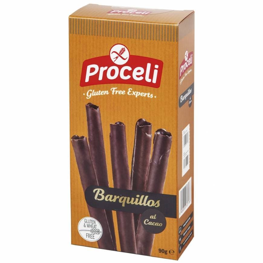 Producto Barquillos de chocolate sin gluten