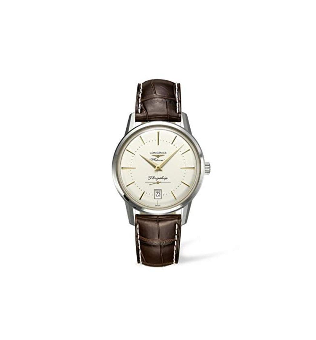 Product Longines Reloj Analógico para Hombre de Cuarzo con Correa en Cuero L47954782