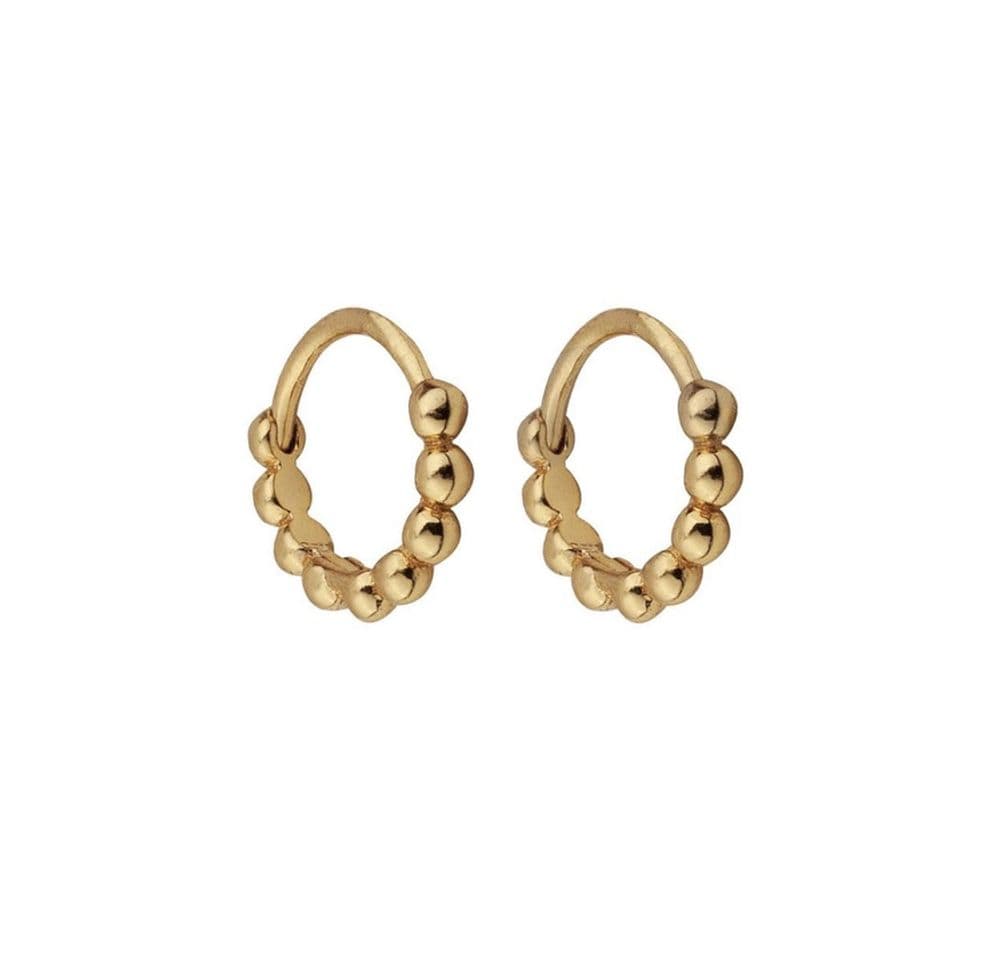 Product PENDIENTES HOOPS BALLS GOLD