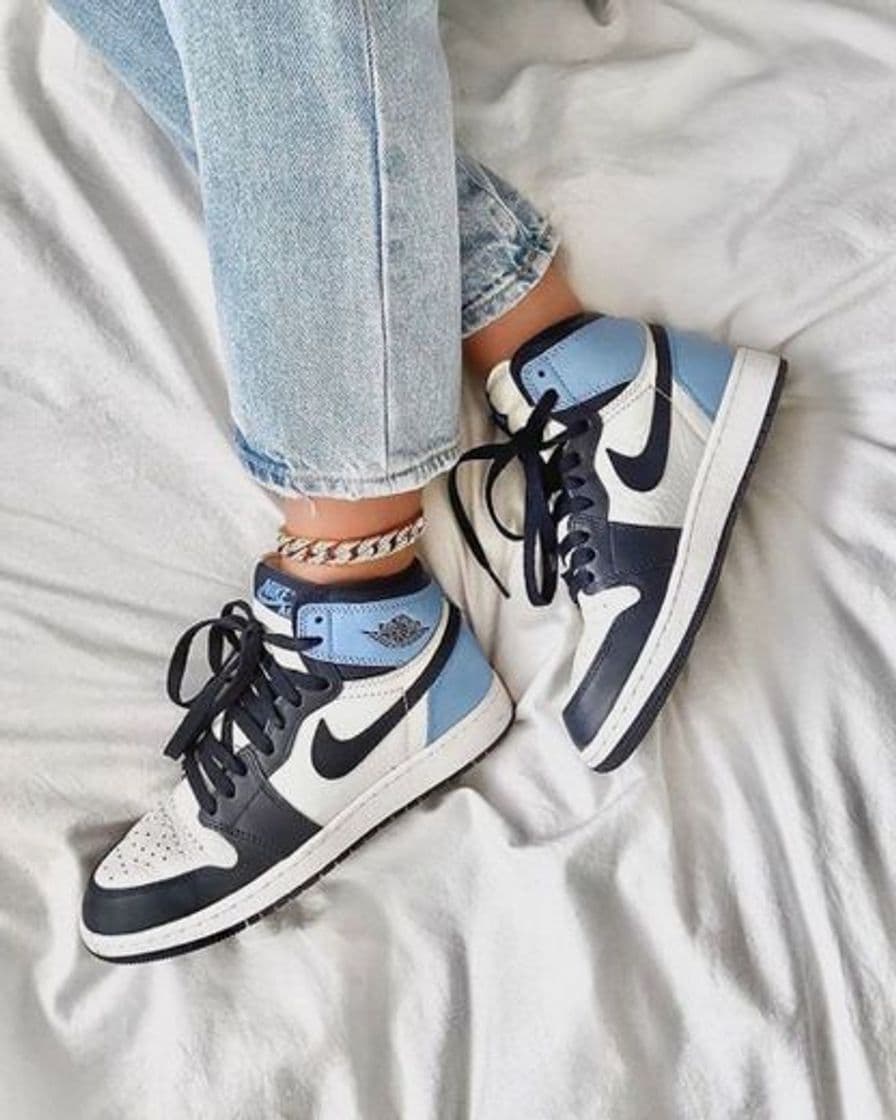 Moda Nike Air Jordan 1 Mid Azules 