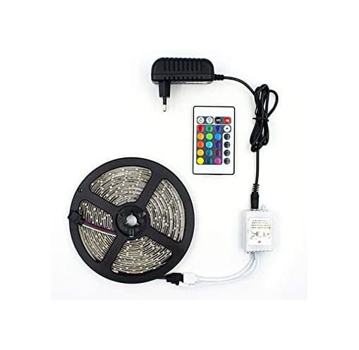 Product Fita LED RGB 3528 Rolo 5M com Fonte 12V 2A e Controle