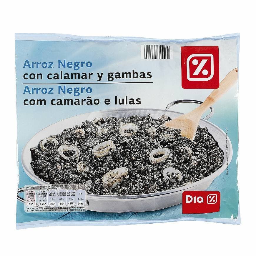 Fashion Arroz negro con calamares y gambas - DIA