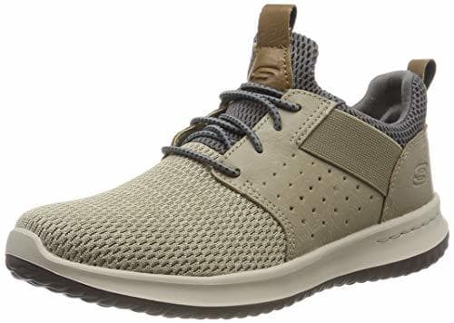 Place Skechers Classic Fit-Delson-Camden, Men’s Sneakers, Taupe, 10 UK