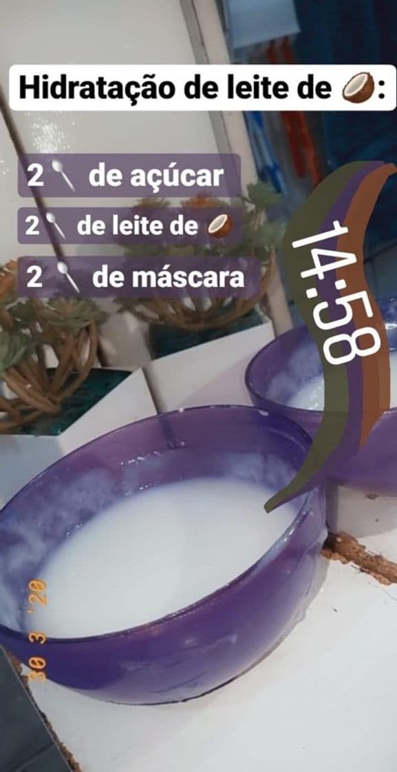 Fashion Hidratação com leite de coco 🥥 