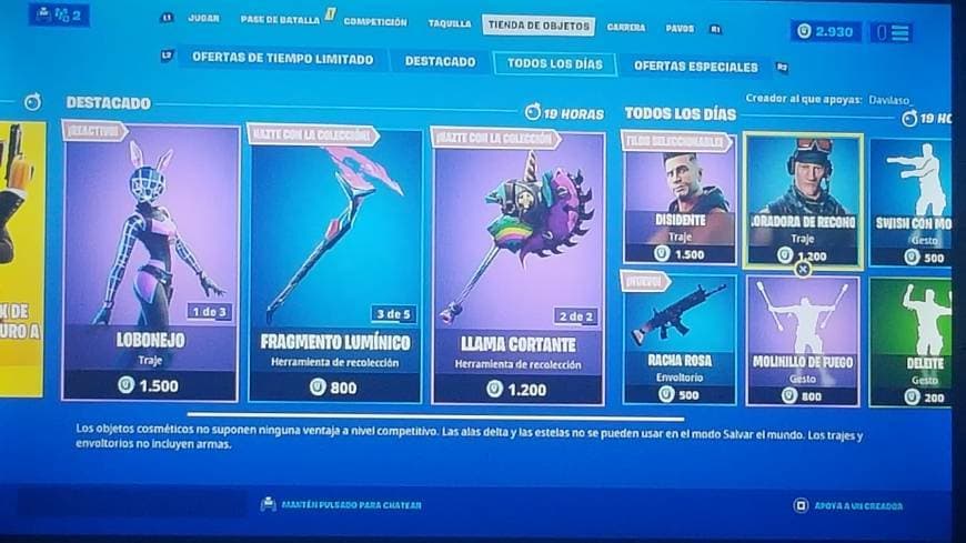 Fashion Tienda de fortnite dia a dia