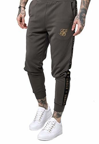 Producto Sik Silk Pantalón Cuffed Cropped Taped Joggers Hombre Large Gris