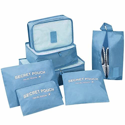 Producto DoGeek- 7 en 1 Set de Organizador de Equipaje Viaje con Bolsa