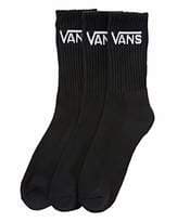 Lugar Vans Herren Socken Classic Crew, 3er Pack, Gr. EU 42.5-47, schwarz