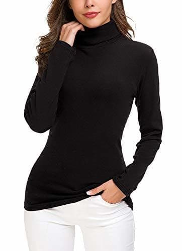 Producto EXCHIC Suéter de Cuello Alto de la Mujer