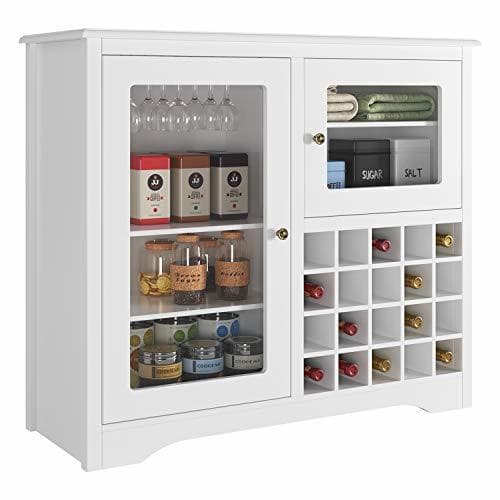 Producto HOMECHO Aparador Buffet Moderno con Botellero Desmontable Armario de Vino para 12