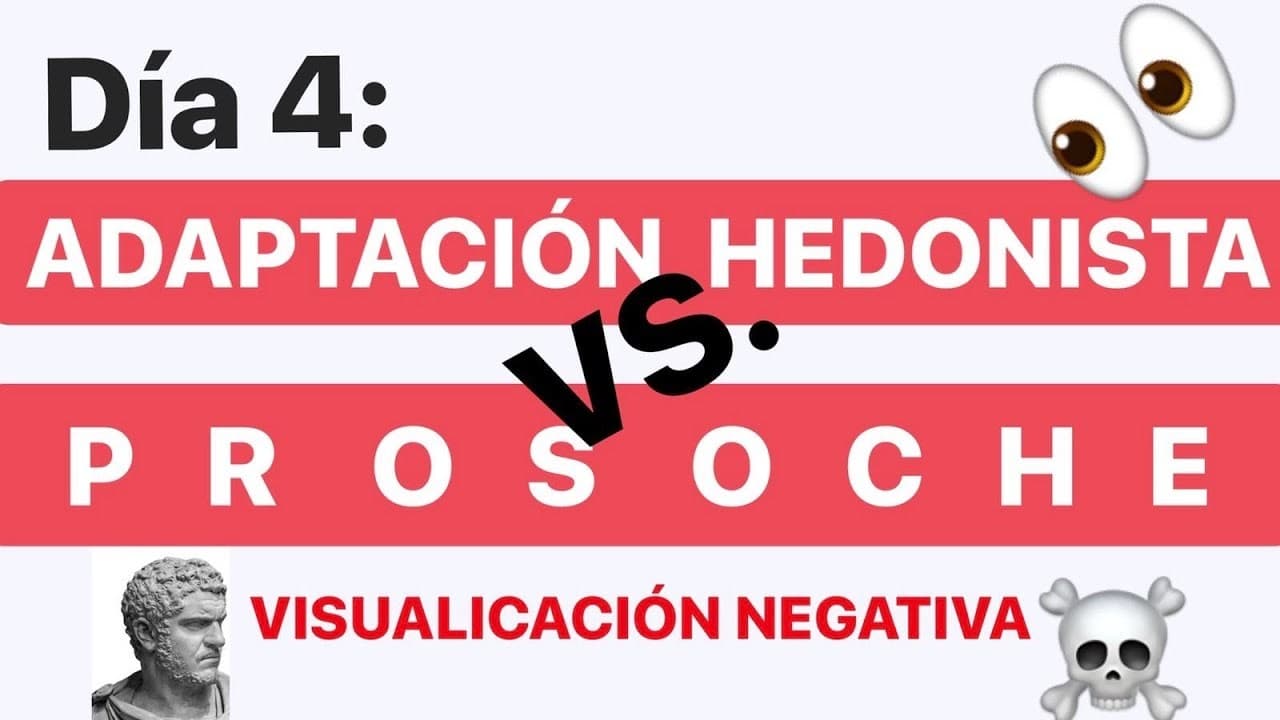 Moda Adaptación hedónica VS Prosoche // día 4 Semana Estoica - Vi