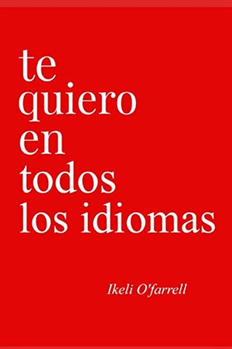 Book Te Quiero En Todos Los Idiomas