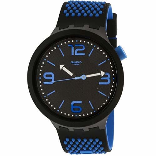 Product Swatch Men's Bbblue SO27B101 - Reloj de pulsera de silicona