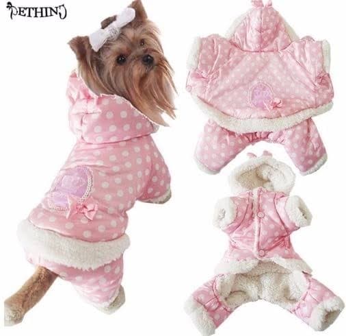 Moda Roupinha de cachorro  rosa de frio❤️