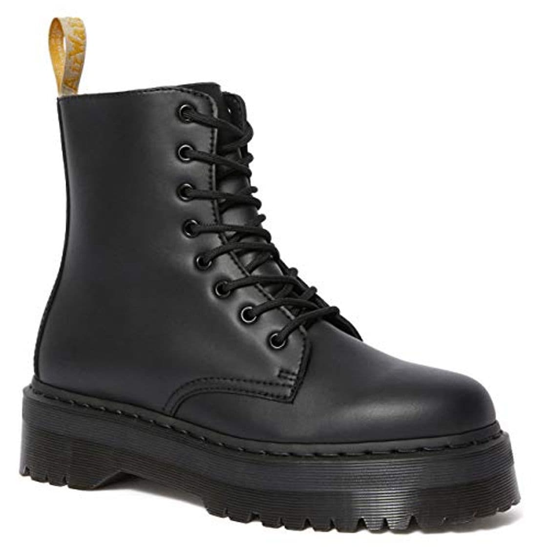 Fashion Anfibio DR MARTENS Vegan Jadon II Mono Black Felix Rub Off Taglia