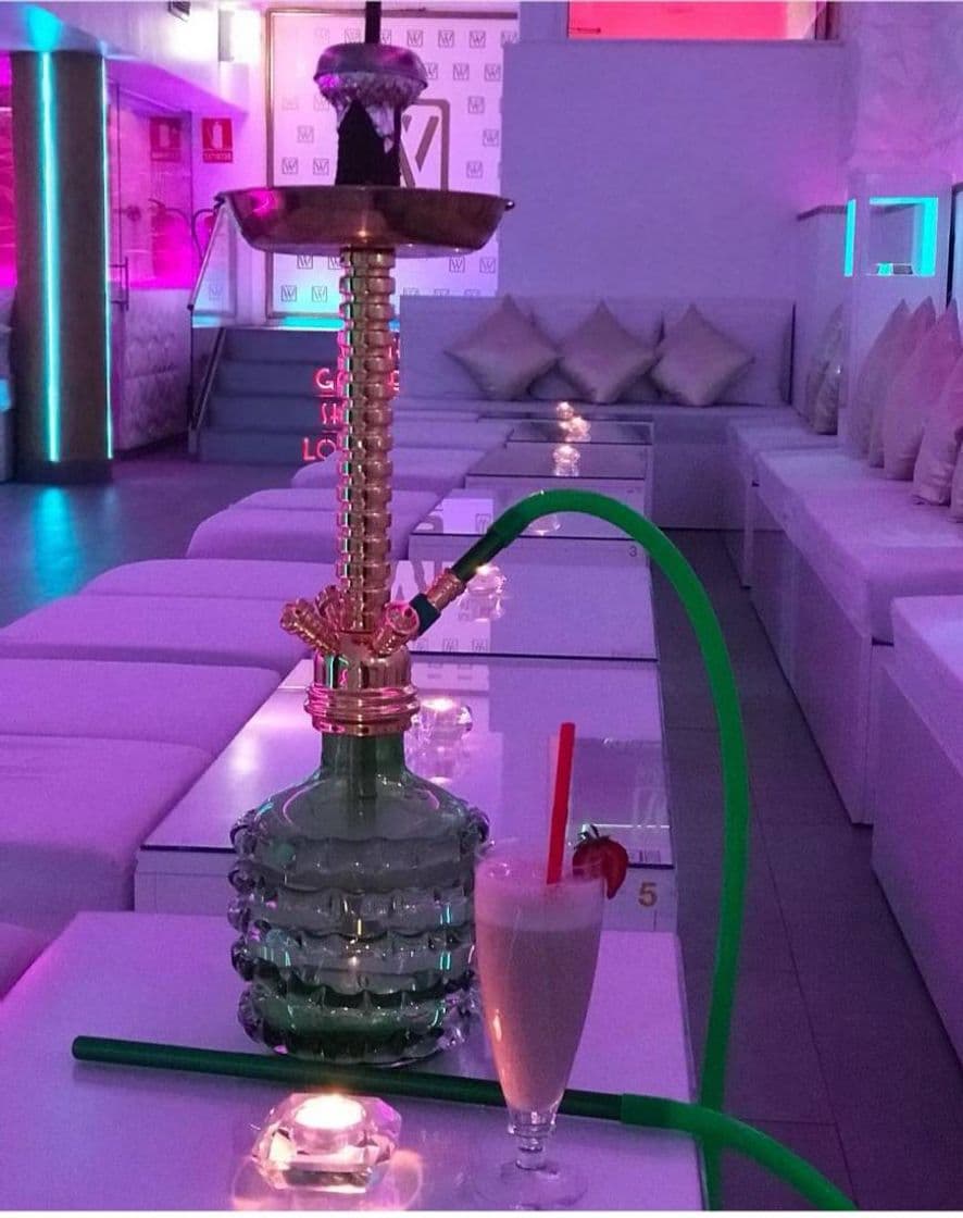 Fashion White Golden Shisha Lounge