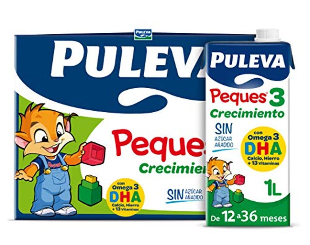 Product Puleva Brik 59568 Peques Leche Infantil de Crecimiento Tipo 3 - Pack