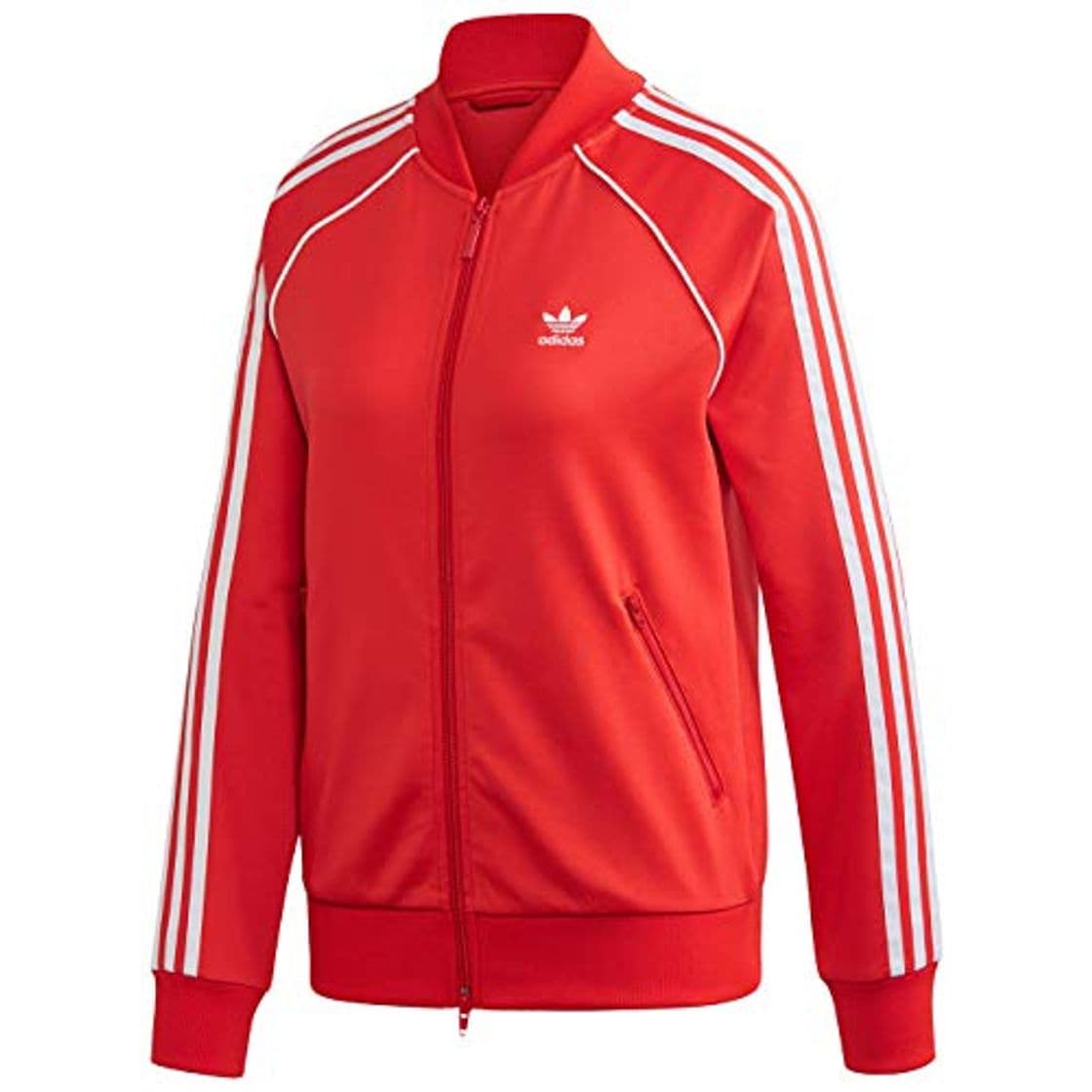 Lugar adidas Originals SST W Chaqueta con Cremallera, Mujer, Rojo